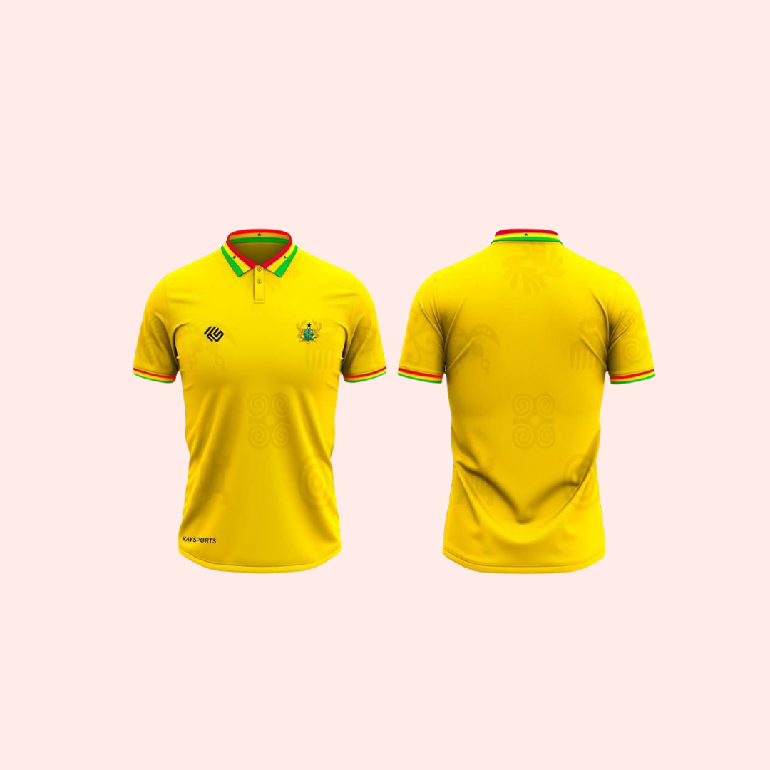 Ghana Jersey X Adinkra (Yellow)