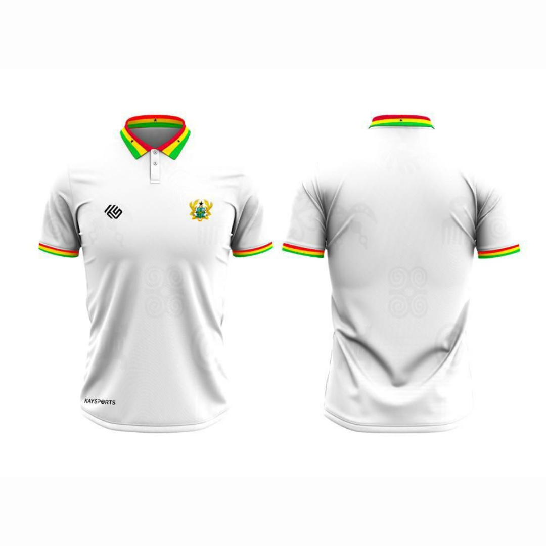 Ghana Jersey X Adinkra (White)