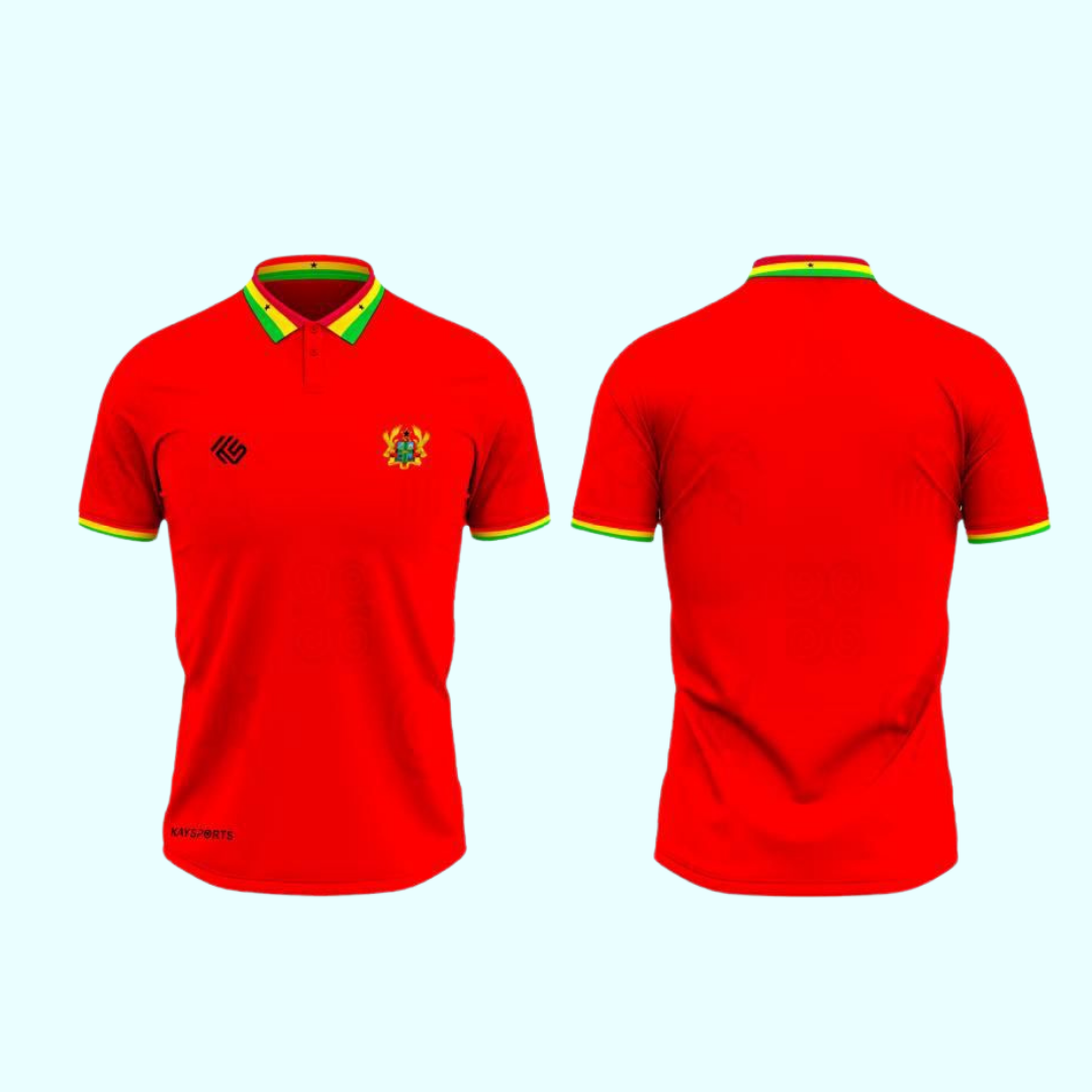 Ghana Jersey X Adinkra (Red)